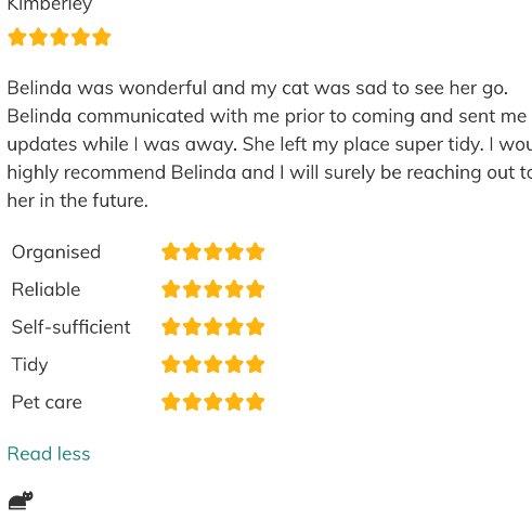 Belinda Pet hotel experience in real homes! 2
